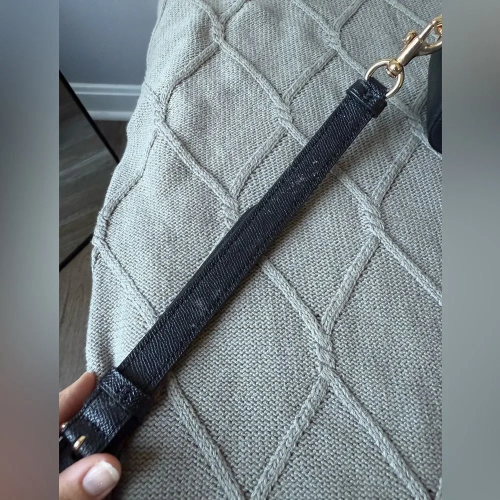 Coach Serena Satchel Crossbody Bag Top Handle Saffiano Leather Black 1589 Small - Picture 8 of 16